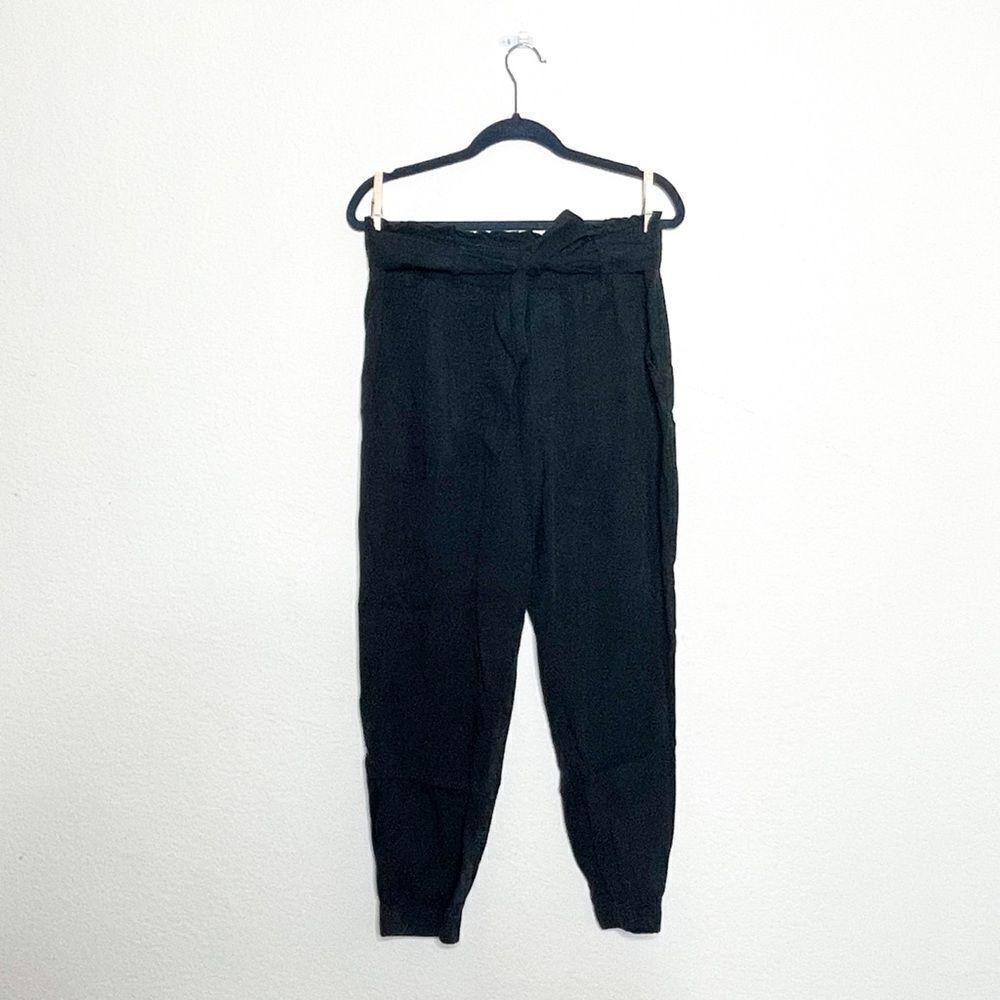 Abercrombie & Fitch Womne's High-Waisted Paperbag Pants with Belt - Size L
